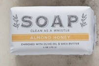 CLEAN AS A WHISTLE SCENTED TRIPLE MILLED BAR SOAP - ALMOND HONEY