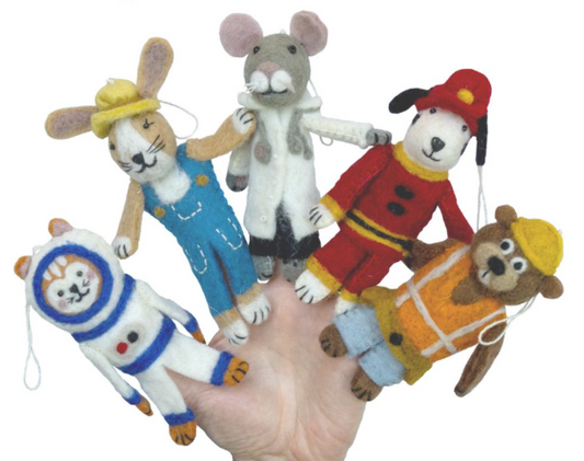 DZi FELTED PROFESSIONS FINGER PUPPET - ASSORTED