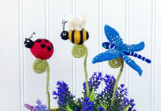 DZi FELT GARDEN FROND FRIENDS - ASSORTED