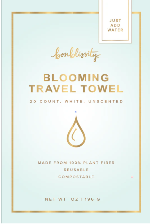 BONBLISSITY BLOOMING TRAVEL TOWEL - ASSORTED