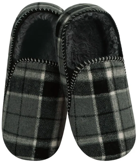 SNOOZIES! MODERN ALPINE PLAID MEN'S SLIPPER - ASSORTED