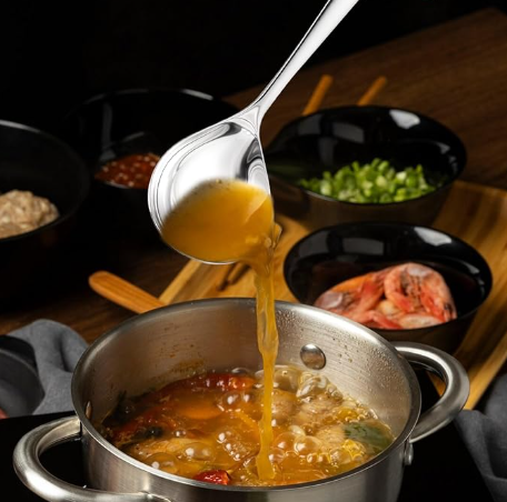 STAINLESS STEEL SAUCE LADLE - 8.2" L