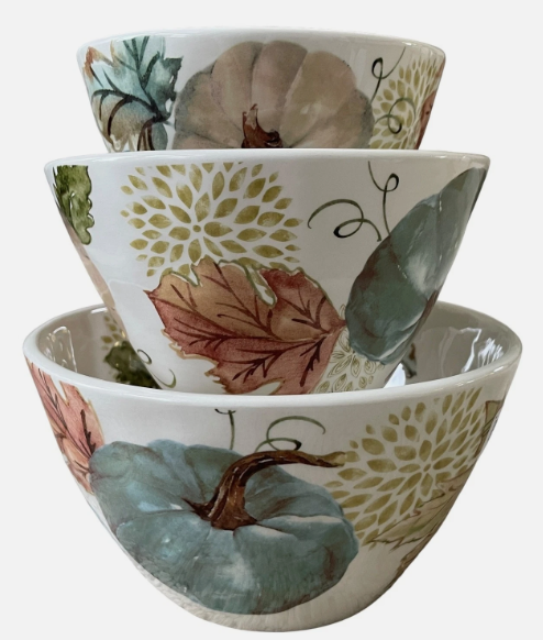POTTERS STUDIO BELLA LUX FALL PUMPKIN DISHWARE - ASSORTED