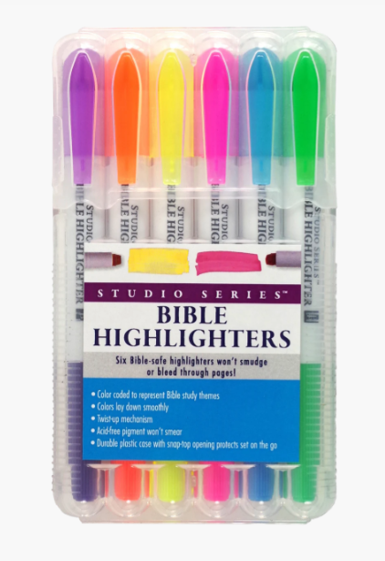 BIBLE HIGHLIGHTERS (SET OF 6 GEL HIGHLIGHTERS)