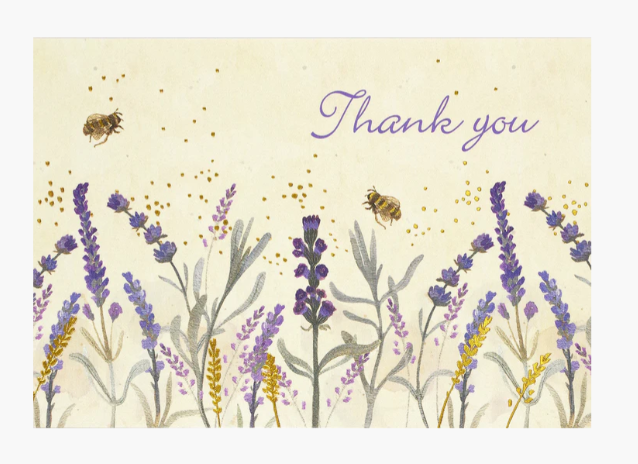 LAVENDER & HONEY THANK YOU NOTES
