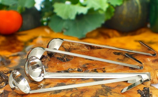 STAINLESS STEEL 2oz. SAUCE LADLE WITH LONG HANDLE