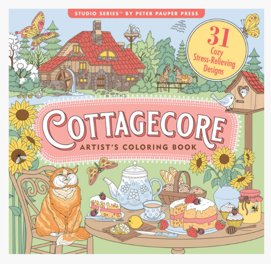 COTTAGCORE ADULT COLORING BOOK