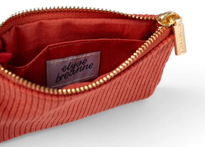 ELYSE BREANNE CORDUROY COIN POUCH - ASSORTED
