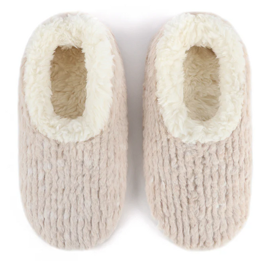 SNOOZIES! WOMEN'S TEDDY BEAR FAUX FUR SLIPPER