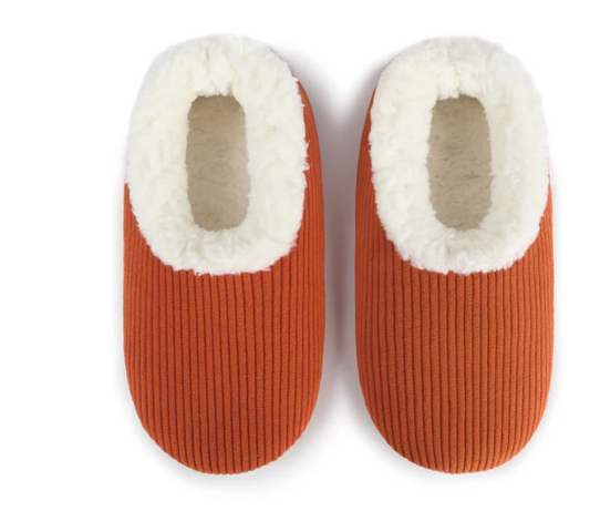 SNOOZIES! WOMEN'S SOLID CORDUROY SLIPPER