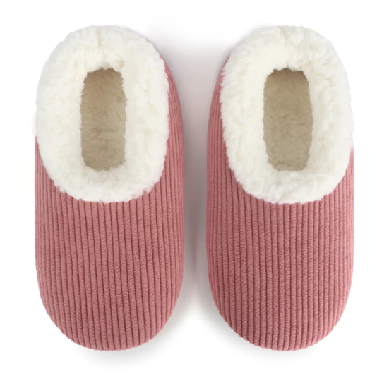 SNOOZIES! WOMEN'S SOLID CORDUROY SLIPPER