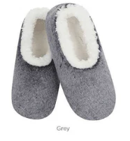 SNOOZIES! KIDS FROSTY'S FAUX FUR SLIPPERS