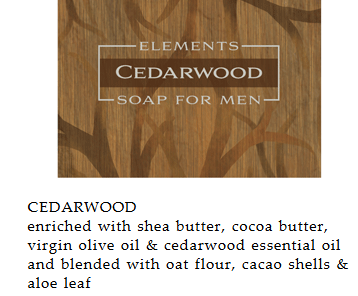 GREENWICH BAY TRADING CO. ELEMENTS SOAP FOR MEN - 2oz.