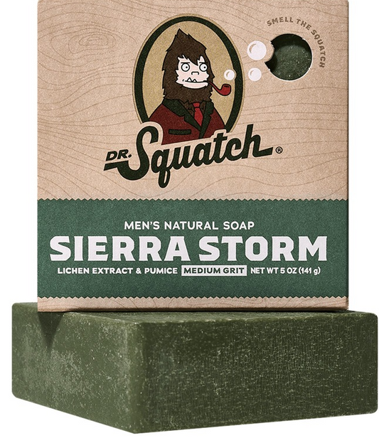 DR. SQUATCH SIERRA STORM BAR SOAP - 5oz.