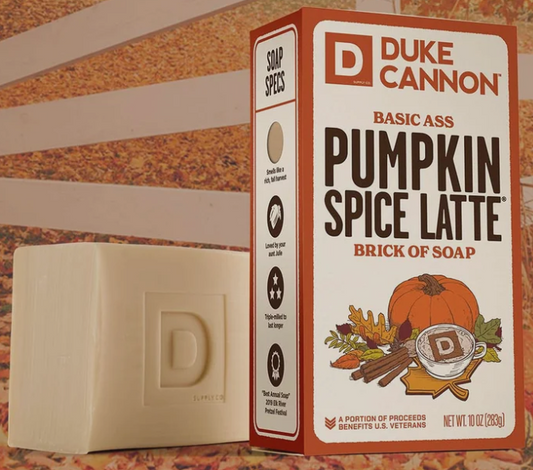 DUKE CANNON SUPPLY CO. PUMPKIN SPICE BASIC ASS BRICK OF SOAP