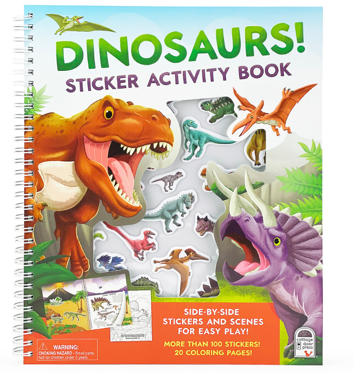 KID'S STICKER ACTIVITY BOOKS - DINOSAURS!