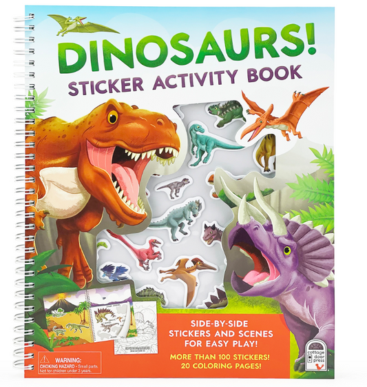 KID'S STICKER ACTIVITY BOOKS - DINOSAURS!