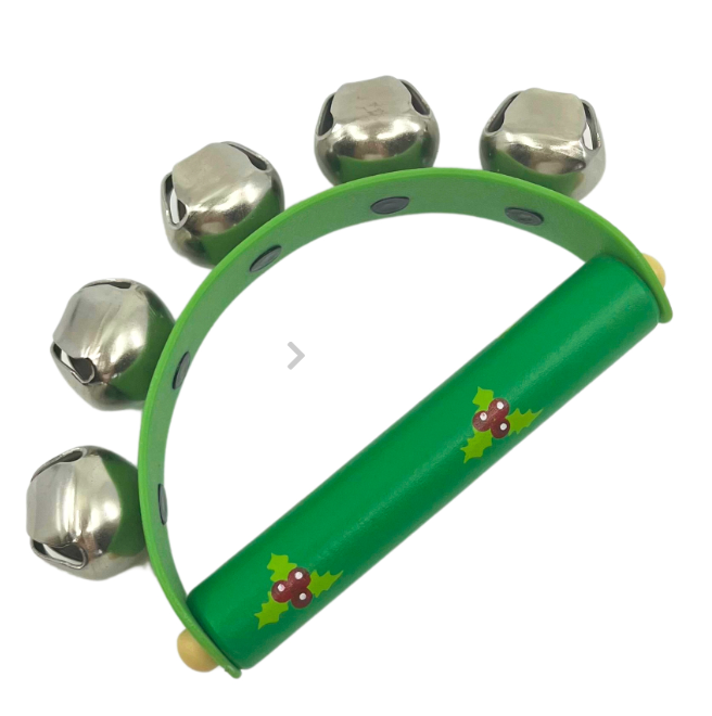 CHRISTMAS WOODEN HANDBELLS - ASSORTED