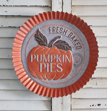 PUMPKIN PIES BOTTLE CAP SIGN