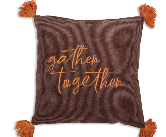 GATHER TOGETHER CORDUROY PILLOW