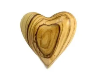 OLIVE WOOD HEART - ASSORTED