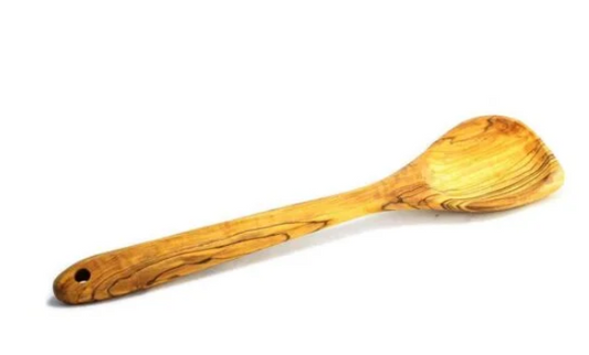 OLIVE WOOD SPOON - 12"