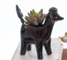 CERAMIC DOG PLANTERS - ASSORTED