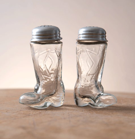 COWBOY BOOTS SALT & PEPPER SHAKER