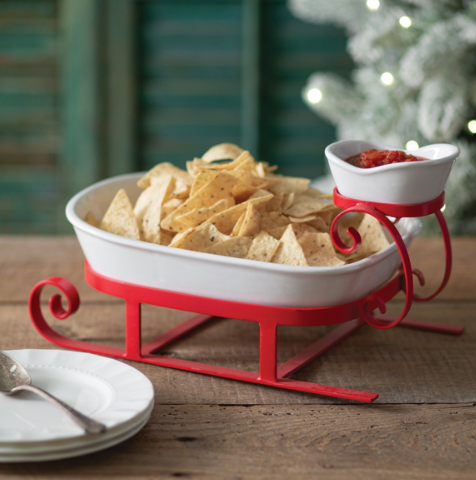 HOLIDAY SLEIGH PARTY PLATTER