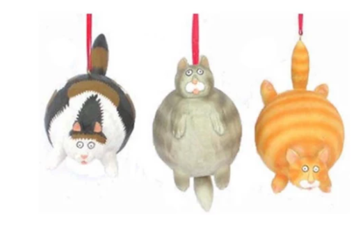 FAT CAT ORNAMENT - ASSORTED