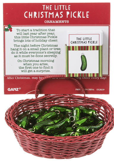 LITTLE CHRISTMAS PICKLE ORNAMENT