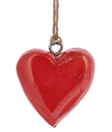 TRADITIONAL MINI HEART ORNAMENTS - ASSORTED