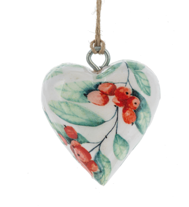 TRADITIONAL MINI HEART ORNAMENTS - ASSORTED