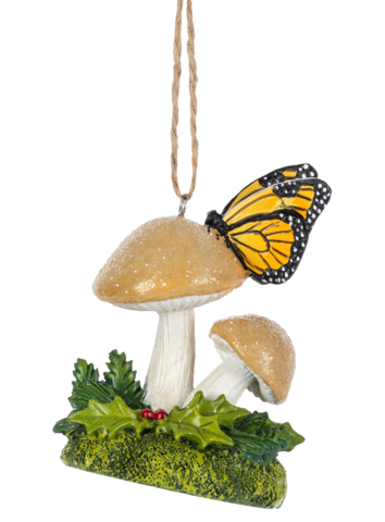 MUSHROOM ORNAMENTS - ASSORTED