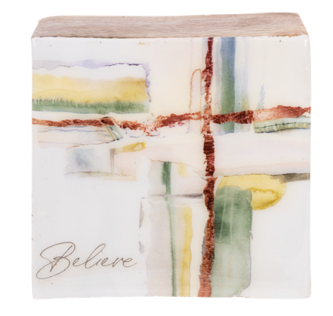 WATERCOLOR INSPIRATIONAL BLOCK ART - ASSORTED