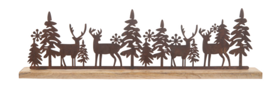 WOODLAND DEER SCEME FIGURINE