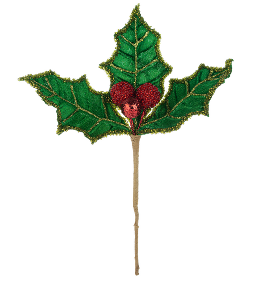 MINI HOLLY WITH BERRIES PICK