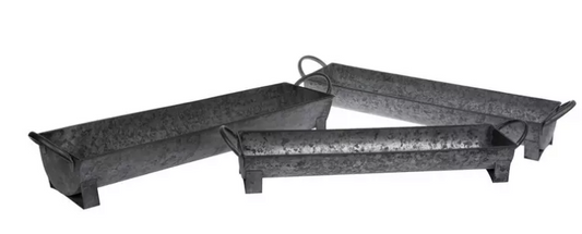 GALVANIZED METAL TROUGH