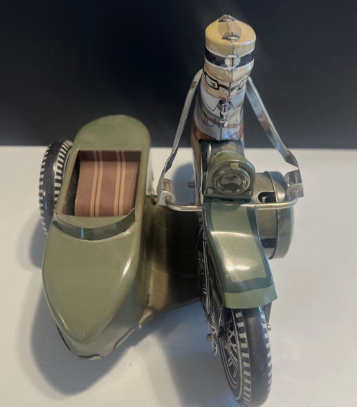 1950's HARLEY DAVIDSON REPRODUCTION GREEN WINDUP XONEX