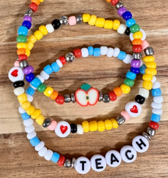 FIDDLE AND GRACE TEACHER STACK BRACLETS - SET OF 3 BRACELETS