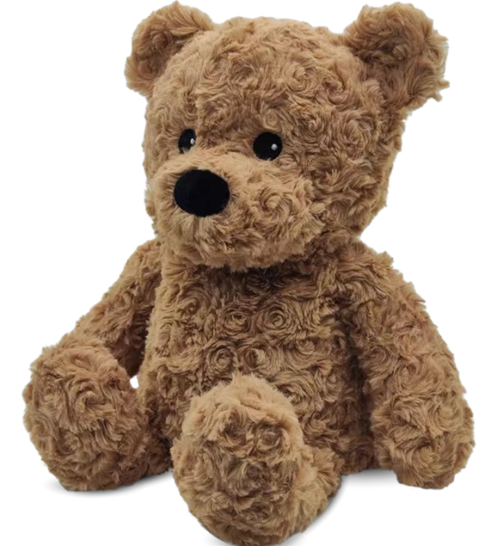 WARMIES BROWN CURLY BEAR