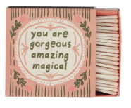 SAFETY MATCHES W/ SAYING - 4 STYLES