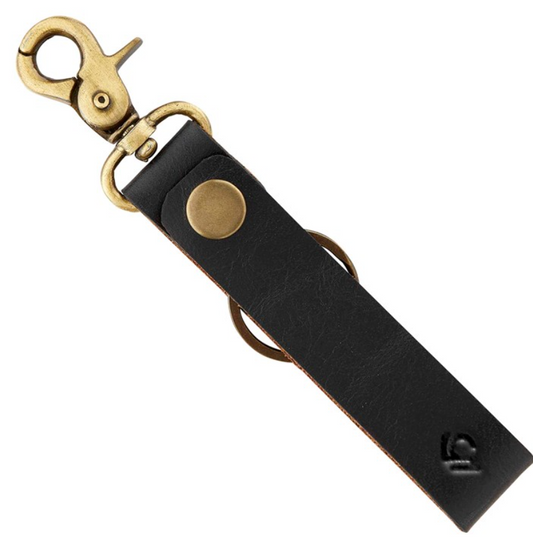 COLE WHEELER LEATHER KEYCHAIN