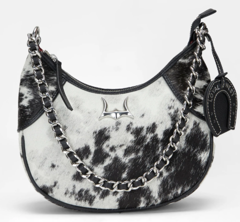 LOYAL WEST LUEVE HAIRON LEATHER BAG