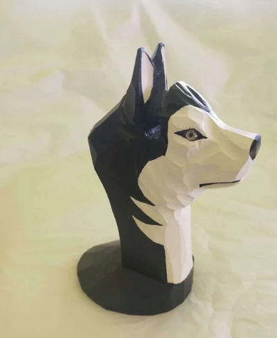 WOOD CARVED EYE GLASS HOLDERS - ASSORTED