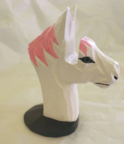 WOOD CARVED EYE GLASS HOLDERS - ASSORTED