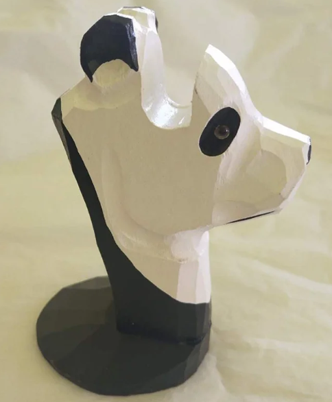 WOOD CARVED EYE GLASS HOLDERS - ASSORTED