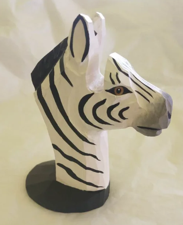 WOOD CARVED EYE GLASS HOLDERS - ASSORTED