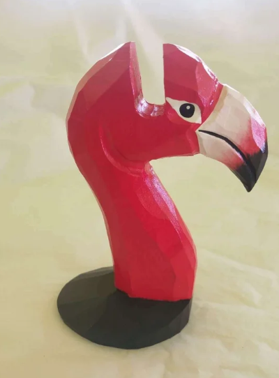 WOOD CARVED EYE GLASS HOLDERS - ASSORTED