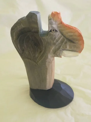 WOOD CARVED EYE GLASS HOLDERS - ASSORTED